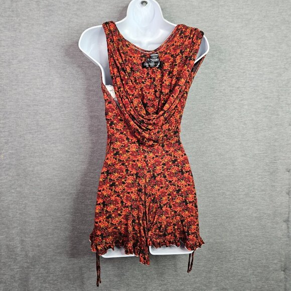 Warrior Within Designs Huntress Cinch Hoodie Jumpsuit Floral Printed Size L - Picture 2 of 10